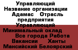 Управляющий › Название организации ­ Адамас › Отрасль предприятия ­ Управляющий › Минимальный оклад ­ 40 000 - Все города Работа » Вакансии   . Ханты-Мансийский,Белоярский г.